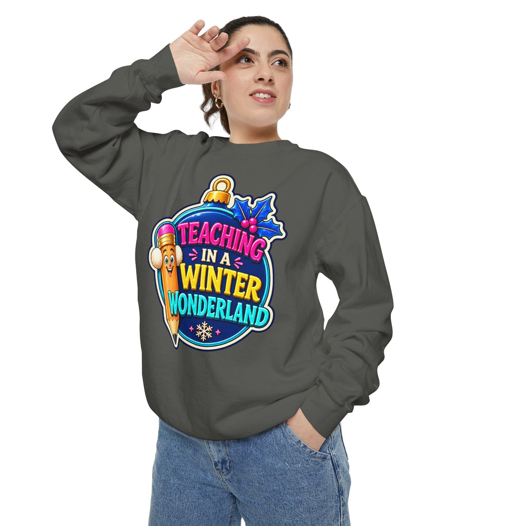 Teaching in a Winter Wonderland Christmas Sweatshirt