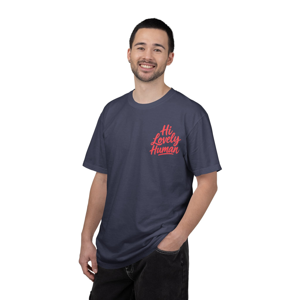 Hi Lovely Human Navy Garment-Dyed Comfort Colors® T-Shirt