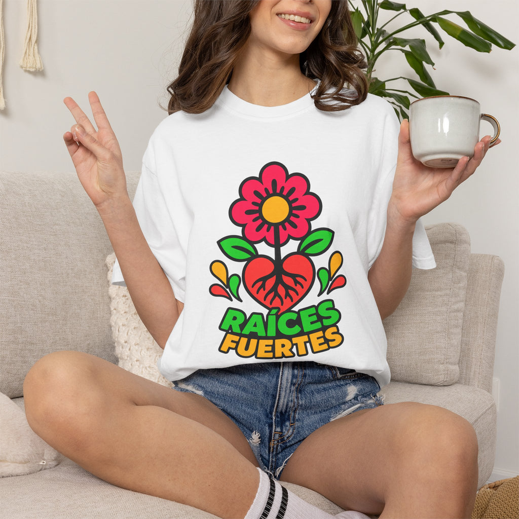 Raíces Fuertes Latino Heritage Heavyweight Tee 🌺❤️
