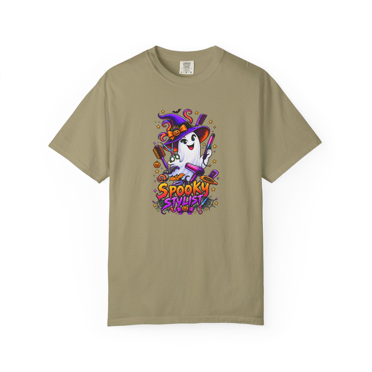 Spooky Stylist Halloween Tee – Adult Unisex Beauty Salon Party Shirt