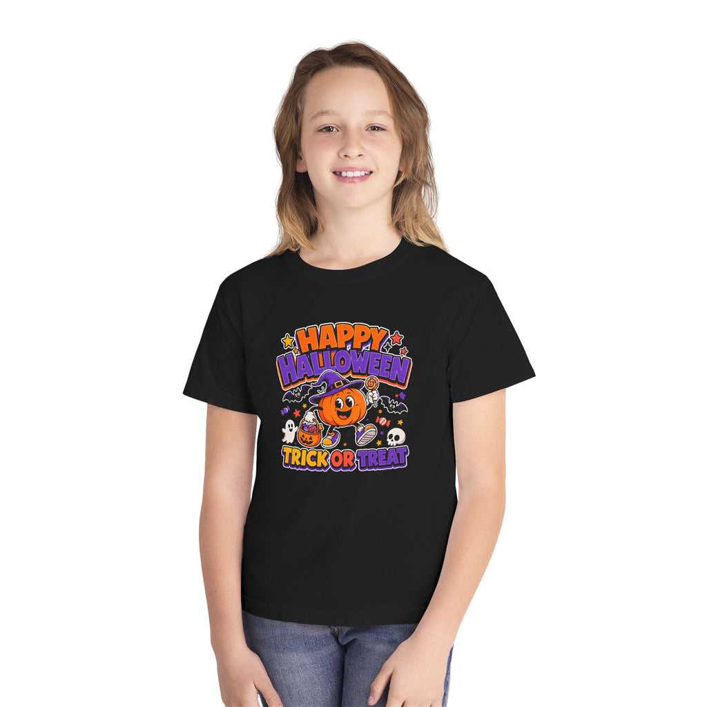 Happy Halloween Youth Trick-or-Treat Retro Tee 🎃✨