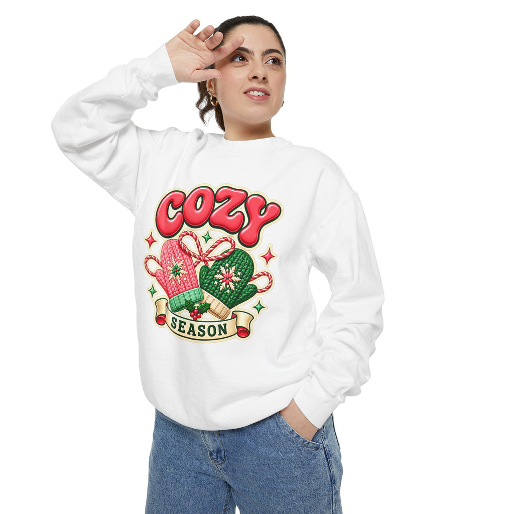Cozy Season Christmas Sweatshirt 🧤🎄☕️
