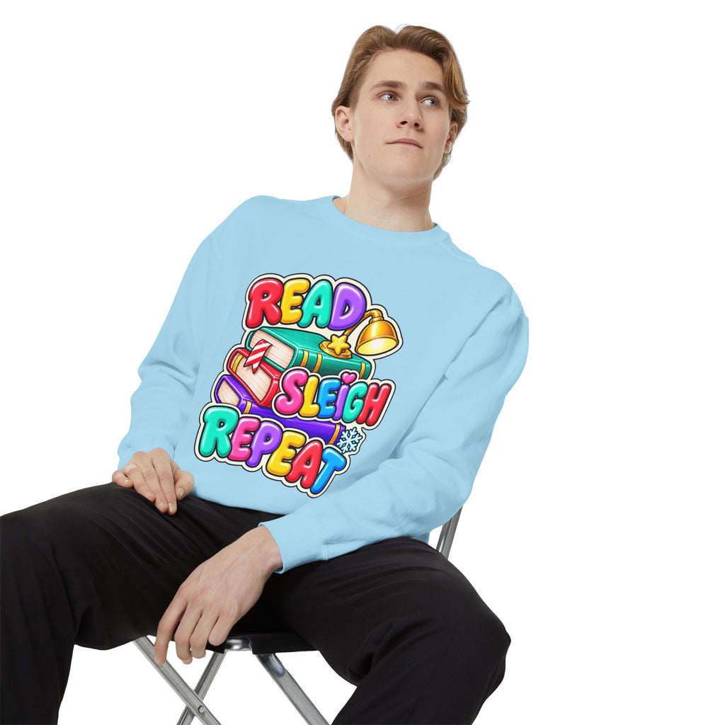 Read, Sleigh, Repeat Christmas Sweatshirt 📚🔔❄️