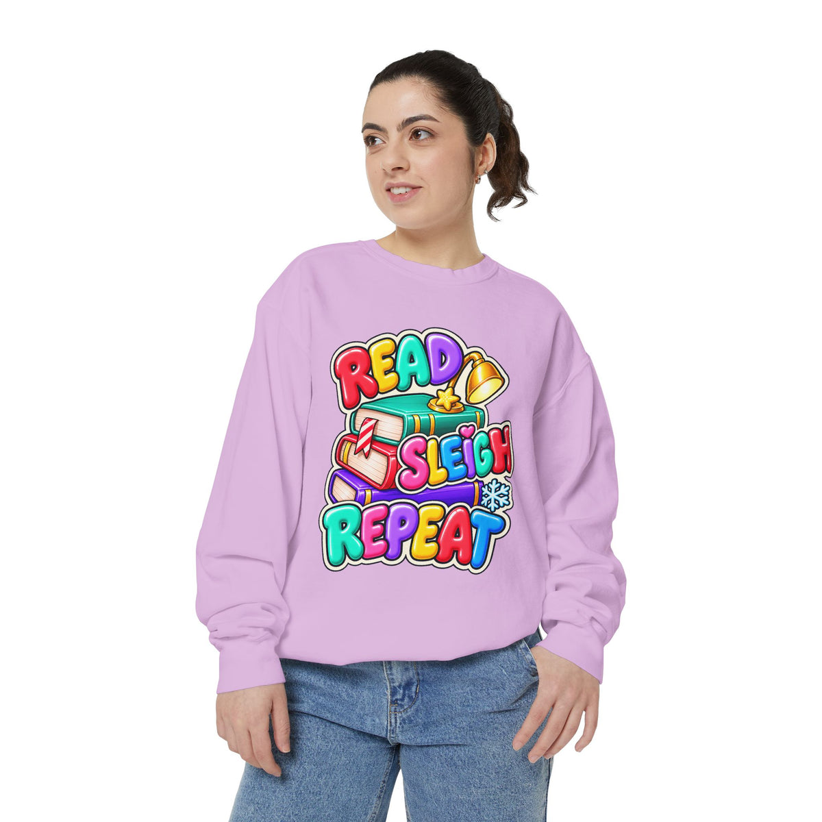 Read, Sleigh, Repeat Christmas Sweatshirt 📚🔔❄️