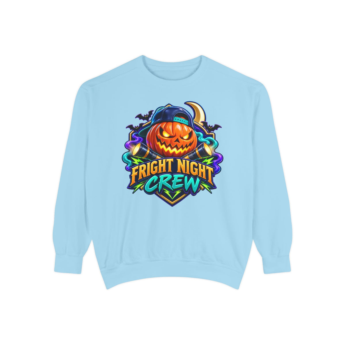 Fright Night Crew Halloween Sweatshirt 🎃 | Pumpkin Halloween Pullover