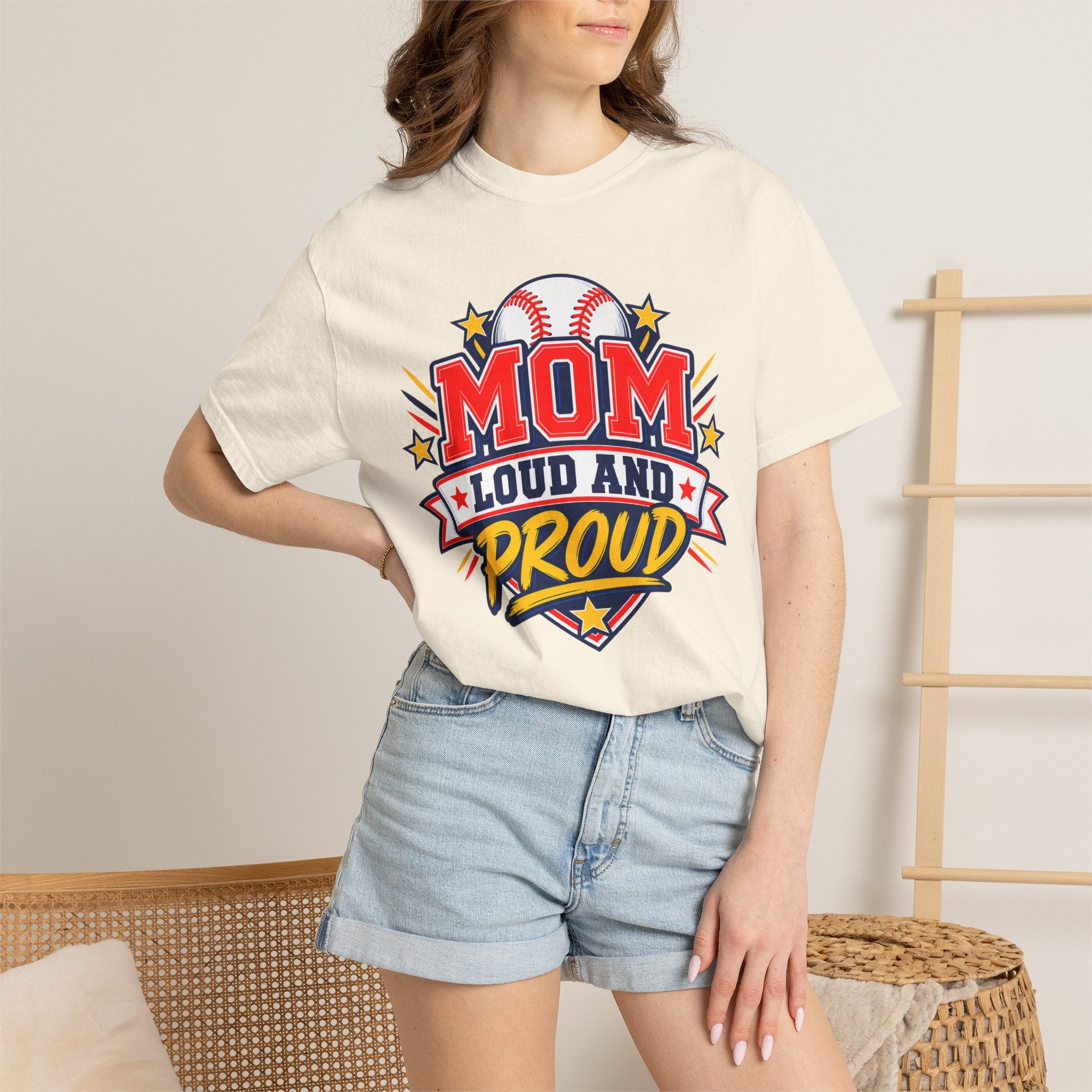 Baseball Mom Loud and Proud Comfort Colors® Tee ⚾️💙