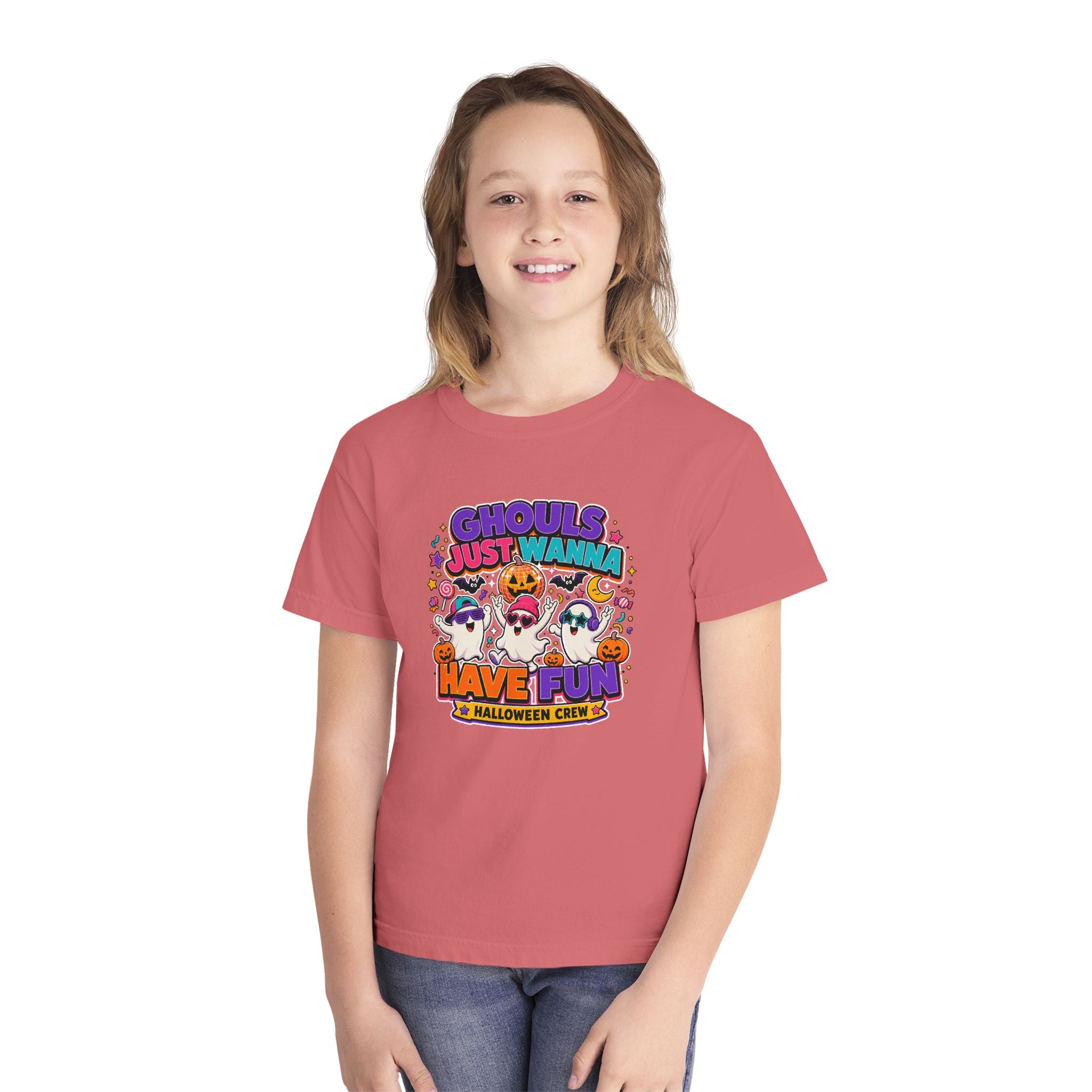 Ghouls Just Wanna Have Fun Youth Halloween Tee 🎃👻