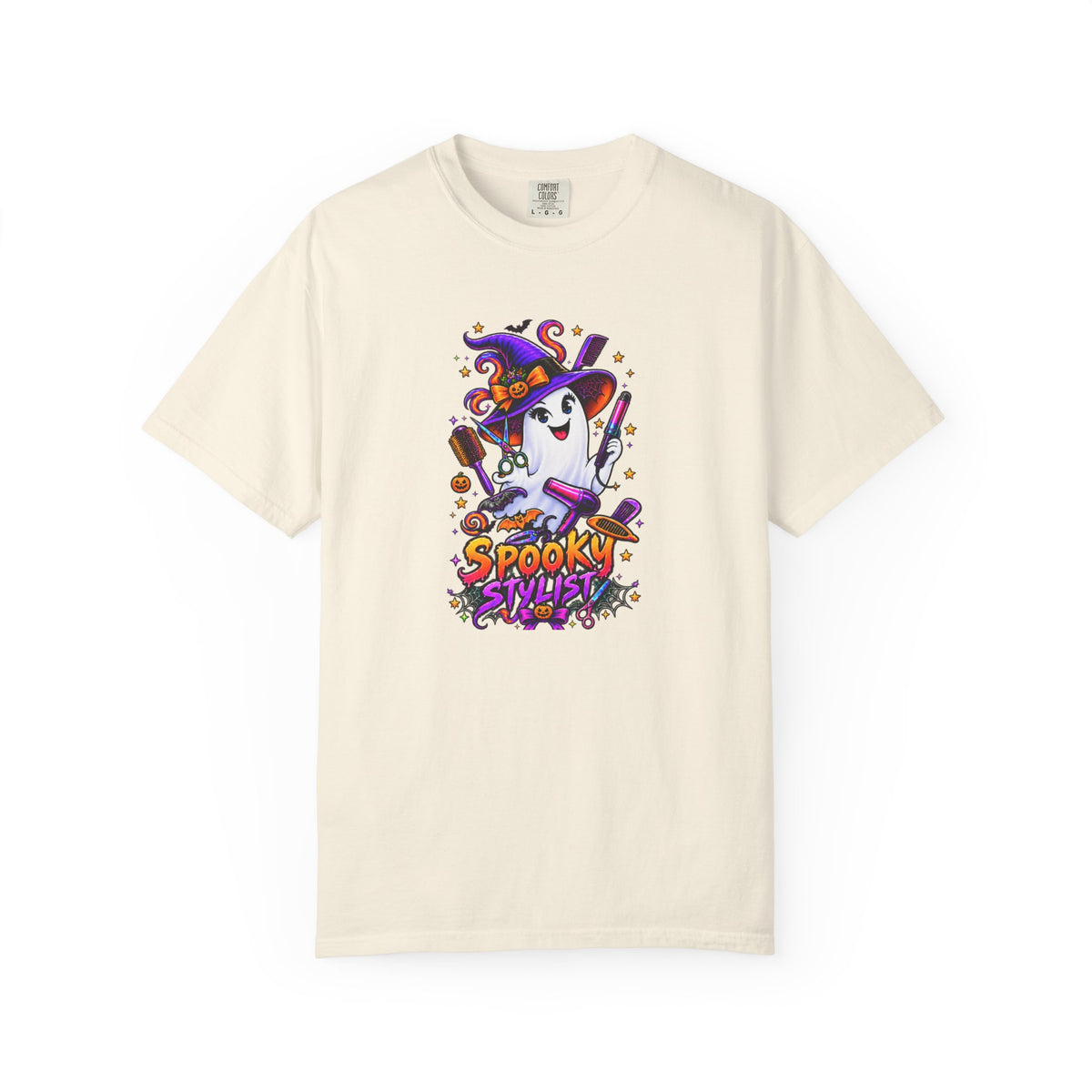 Spooky Stylist Halloween Tee – Adult Unisex Beauty Salon Party Shirt