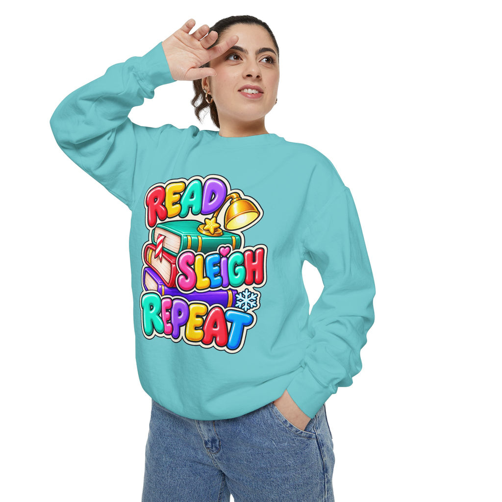 Read, Sleigh, Repeat Christmas Sweatshirt 📚🔔❄️