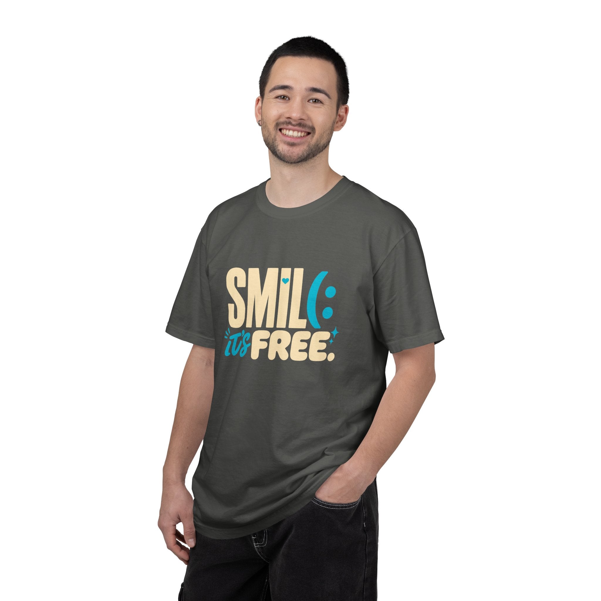 SMIL(: It’s Free Garment-Dyed Graphic Tee