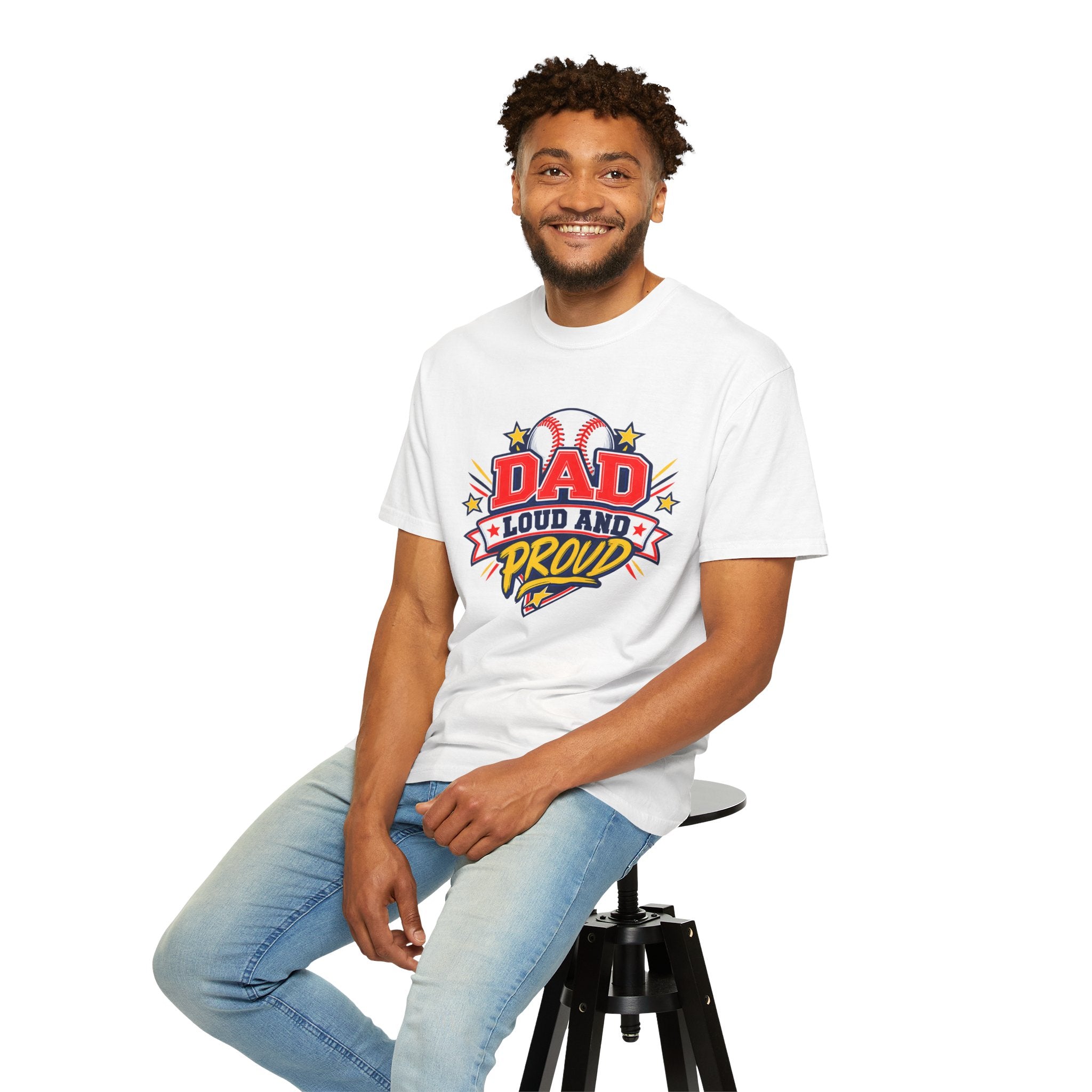 Baseball Dad Loud and Proud Comfort Colors® Tee ⚾️⭐