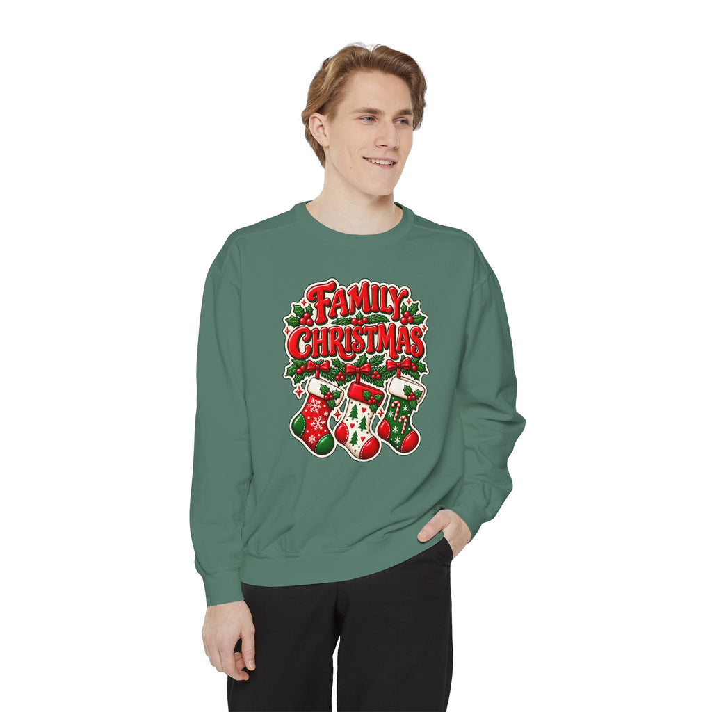 Family Christmas Stocking Holiday Sweatshirt