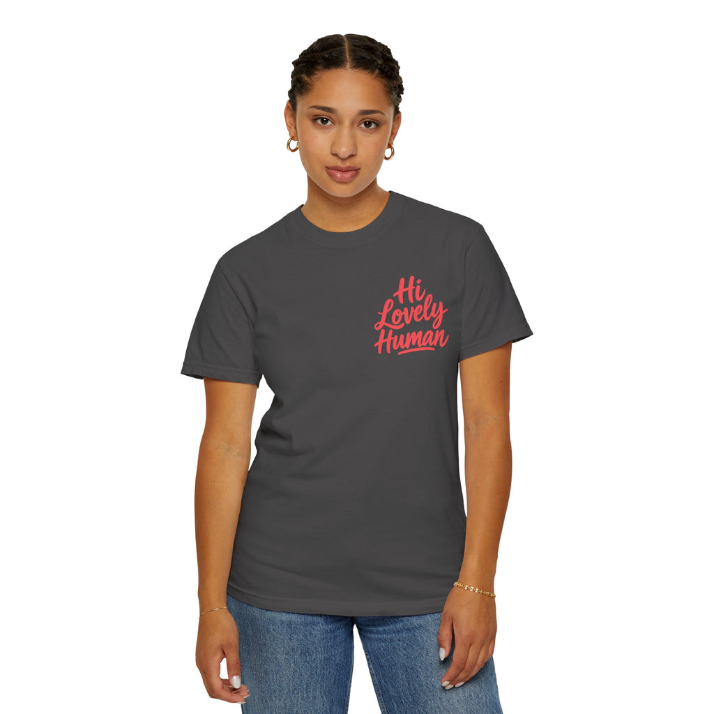 Hi Lovely Human Navy Garment-Dyed Comfort Colors® T-Shirt