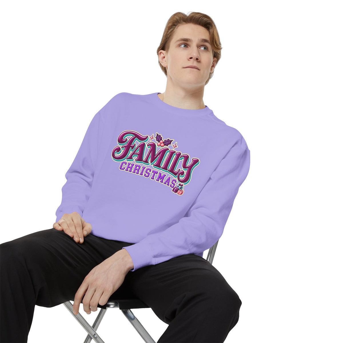 Family Christmas Retro Holiday Sweatshirt