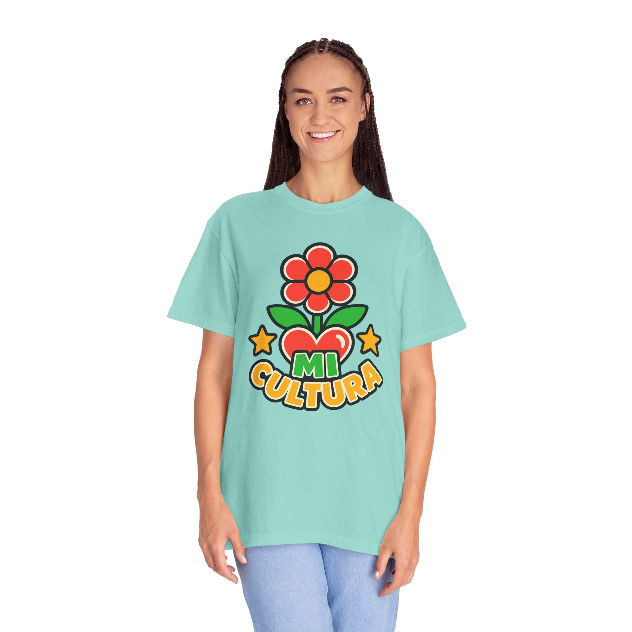 Mi Cultura Latino Heritage Heavyweight Tee 🌺❤️