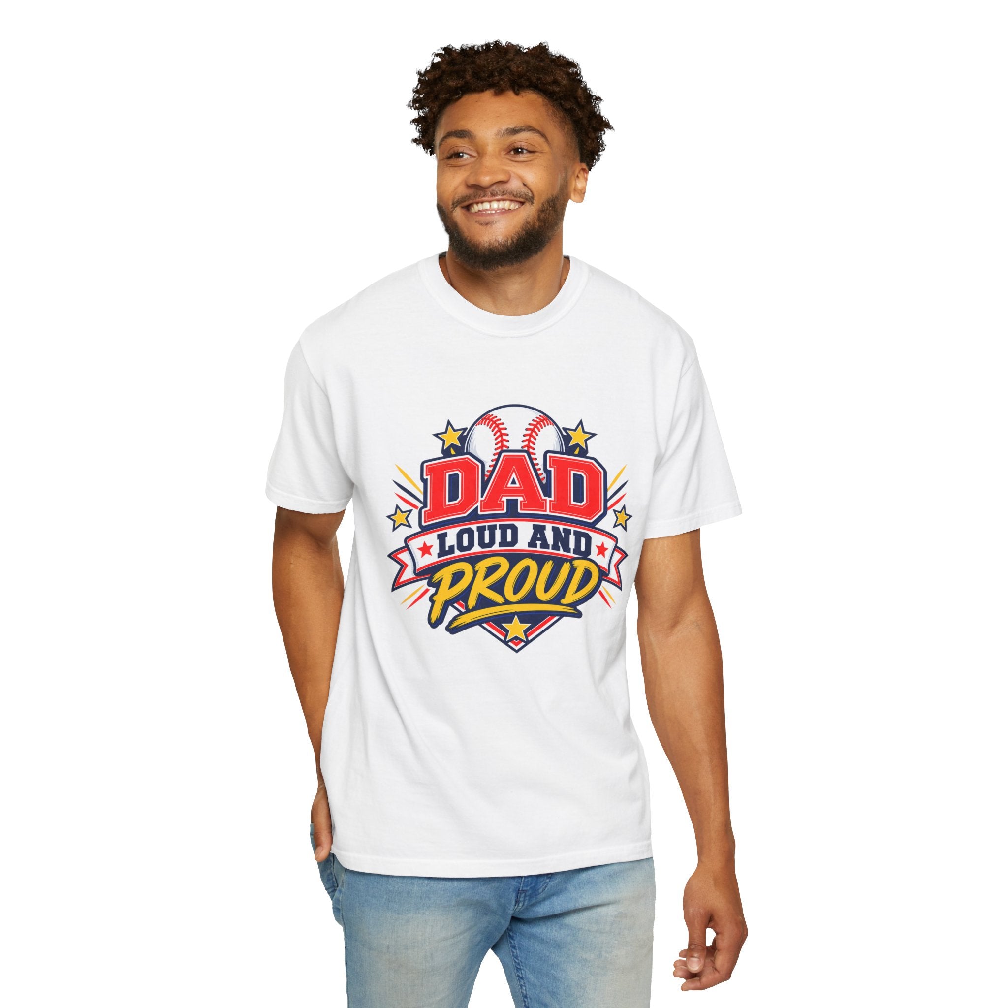 Baseball Dad Loud and Proud Comfort Colors® Tee ⚾️⭐