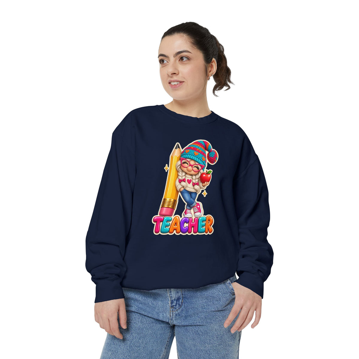 Gnome Teacher Classroom Christmas Holiday Sweatshirt