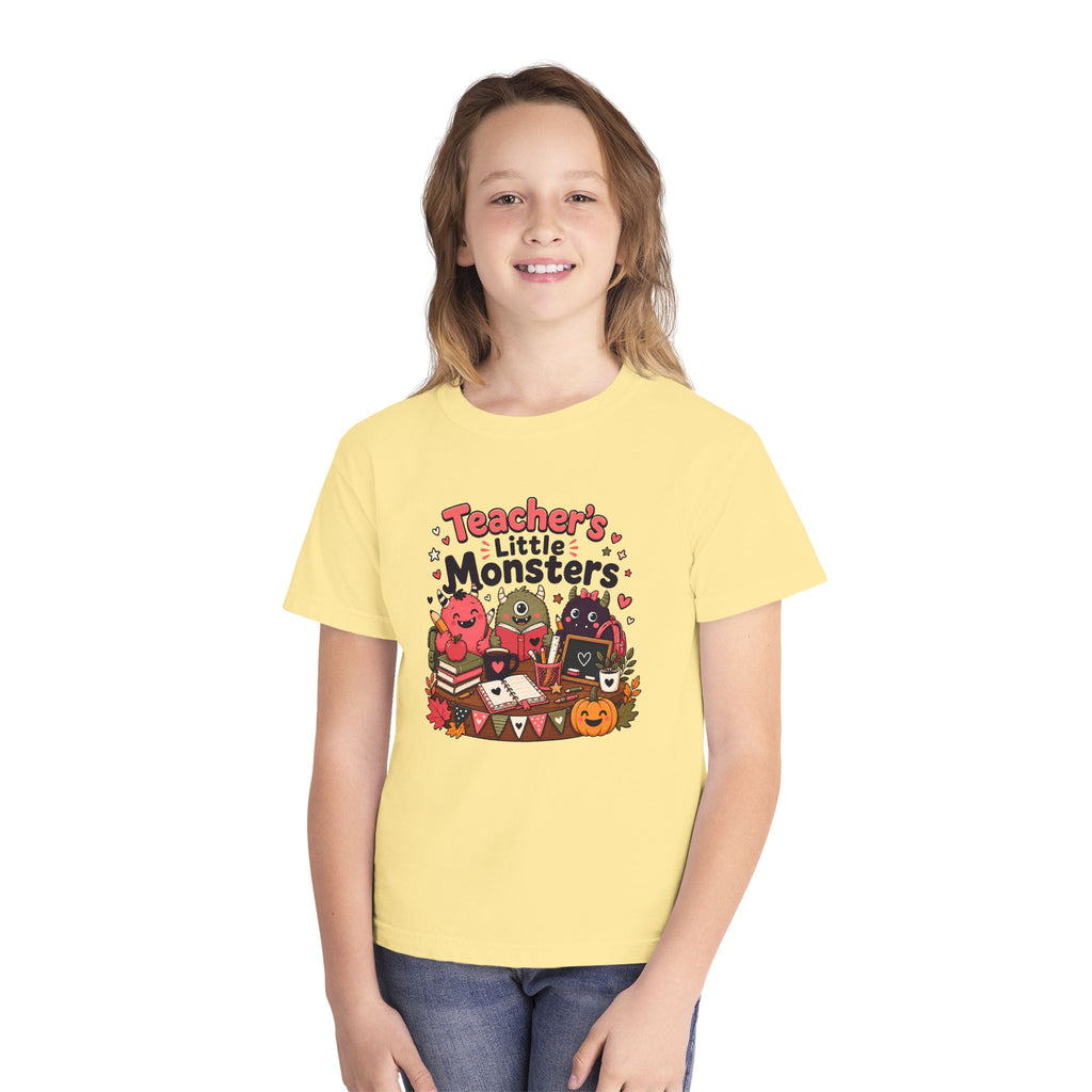Teacher’s Little Monsters Youth Retro Tee 🍎📚
