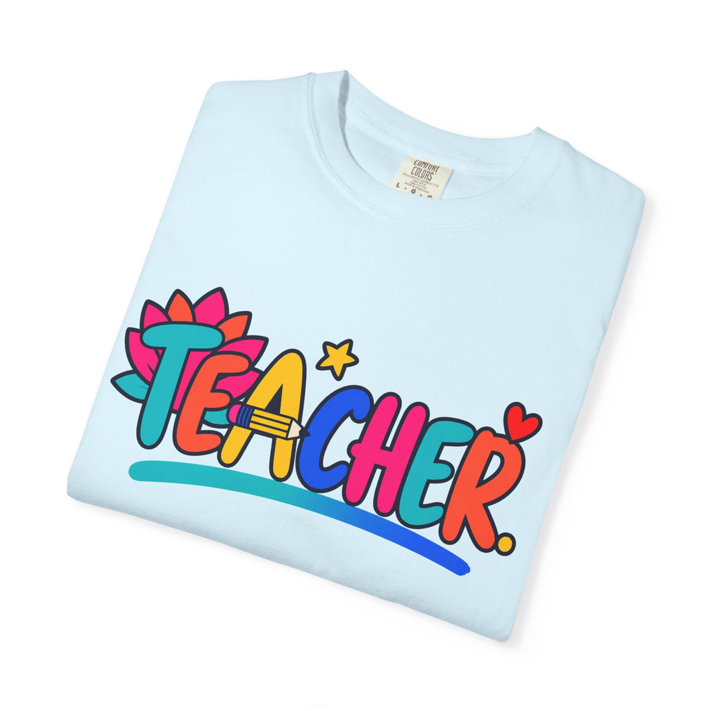 Colorful Teacher Comfort Colors® Heavyweight Tee 🍎✏️