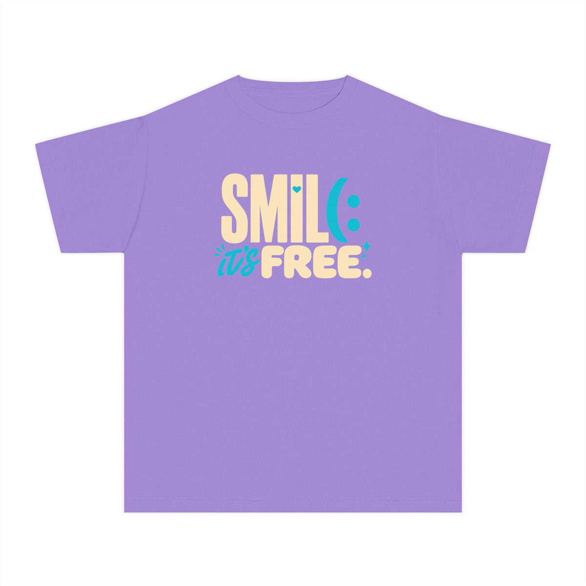 SMILE IT’S FREE! Youth Garment-Dyed Tee