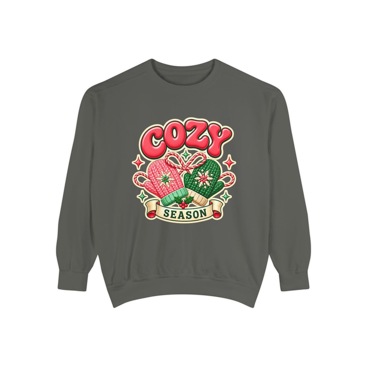 Cozy Season Christmas Sweatshirt 🧤🎄☕️