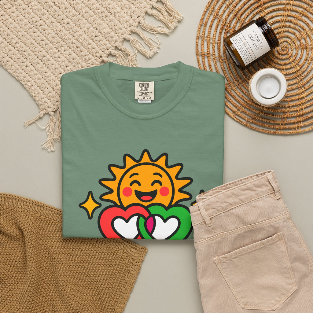 Juntos Brillamos Latino Heritage Heavyweight Tee ☀️❤️