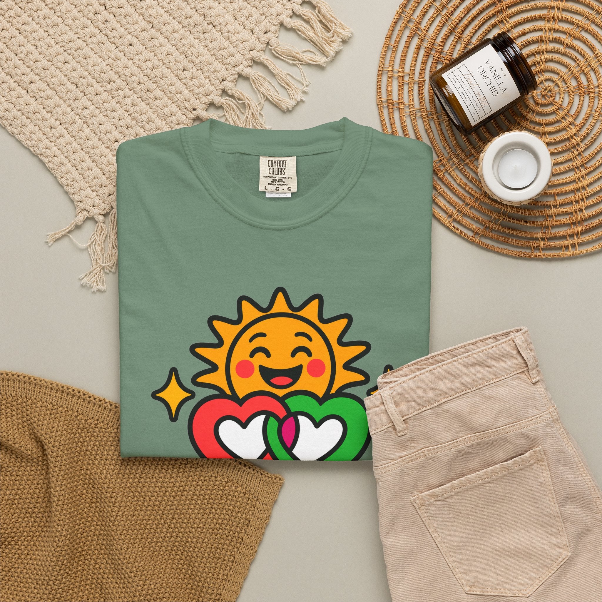 Juntos Brillamos Latino Heritage Heavyweight Tee ☀️❤️