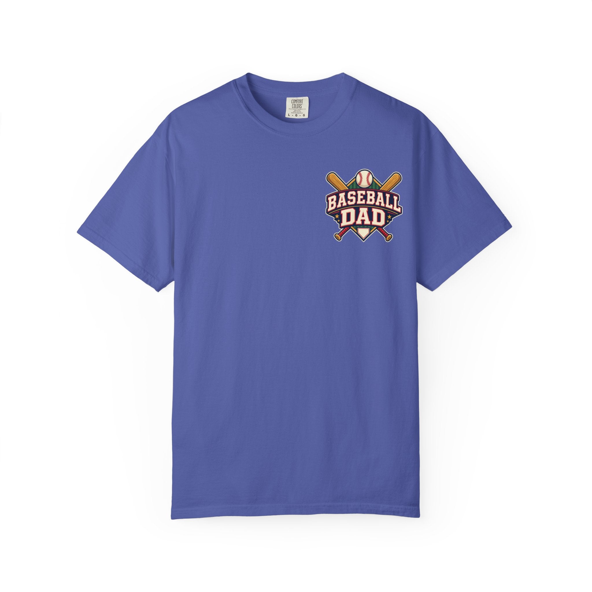 Vintage Baseball Dad Comfort Colors® Front and Back Tee ⚾