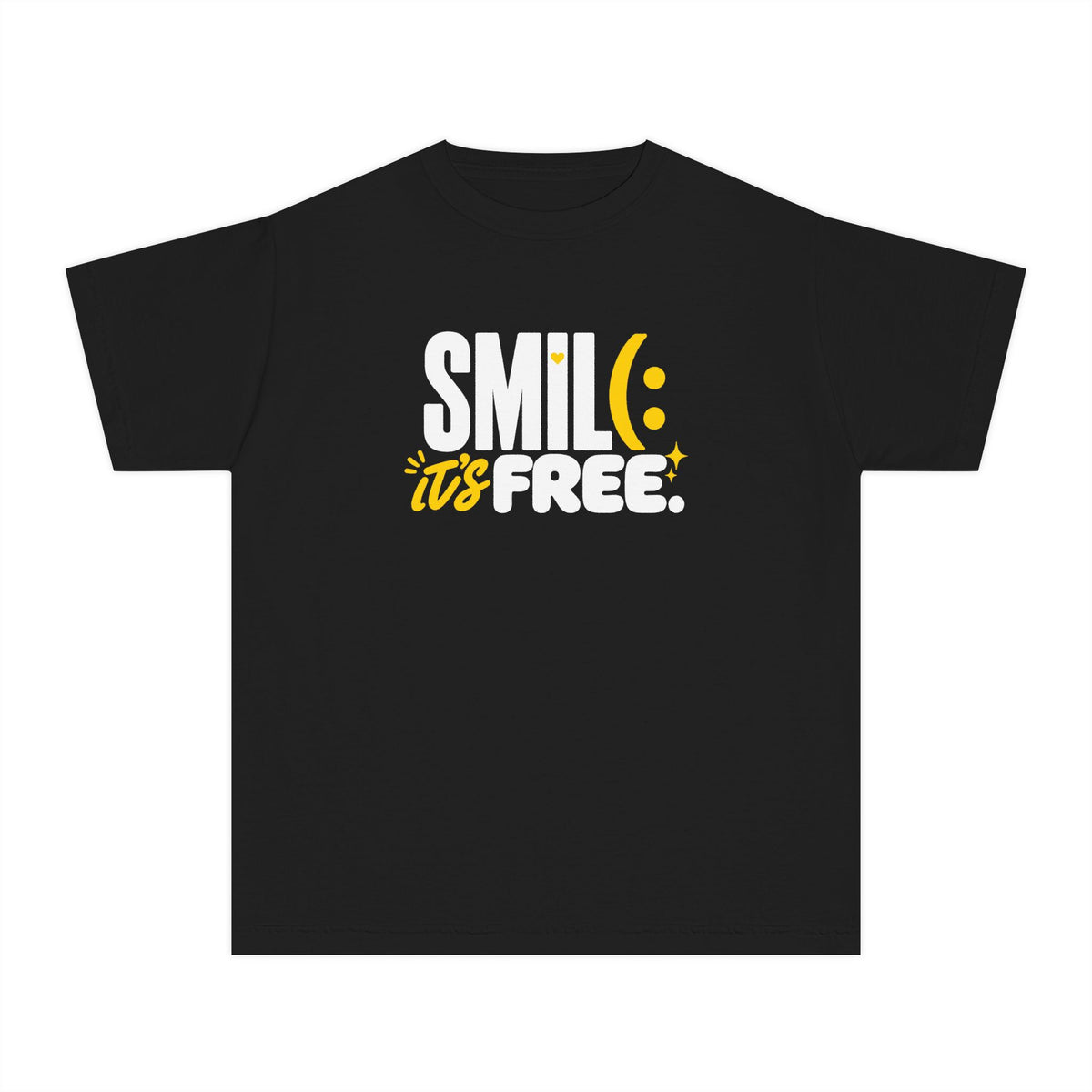 SMILE IT’S FREE! Youth Garment-Dyed Tee