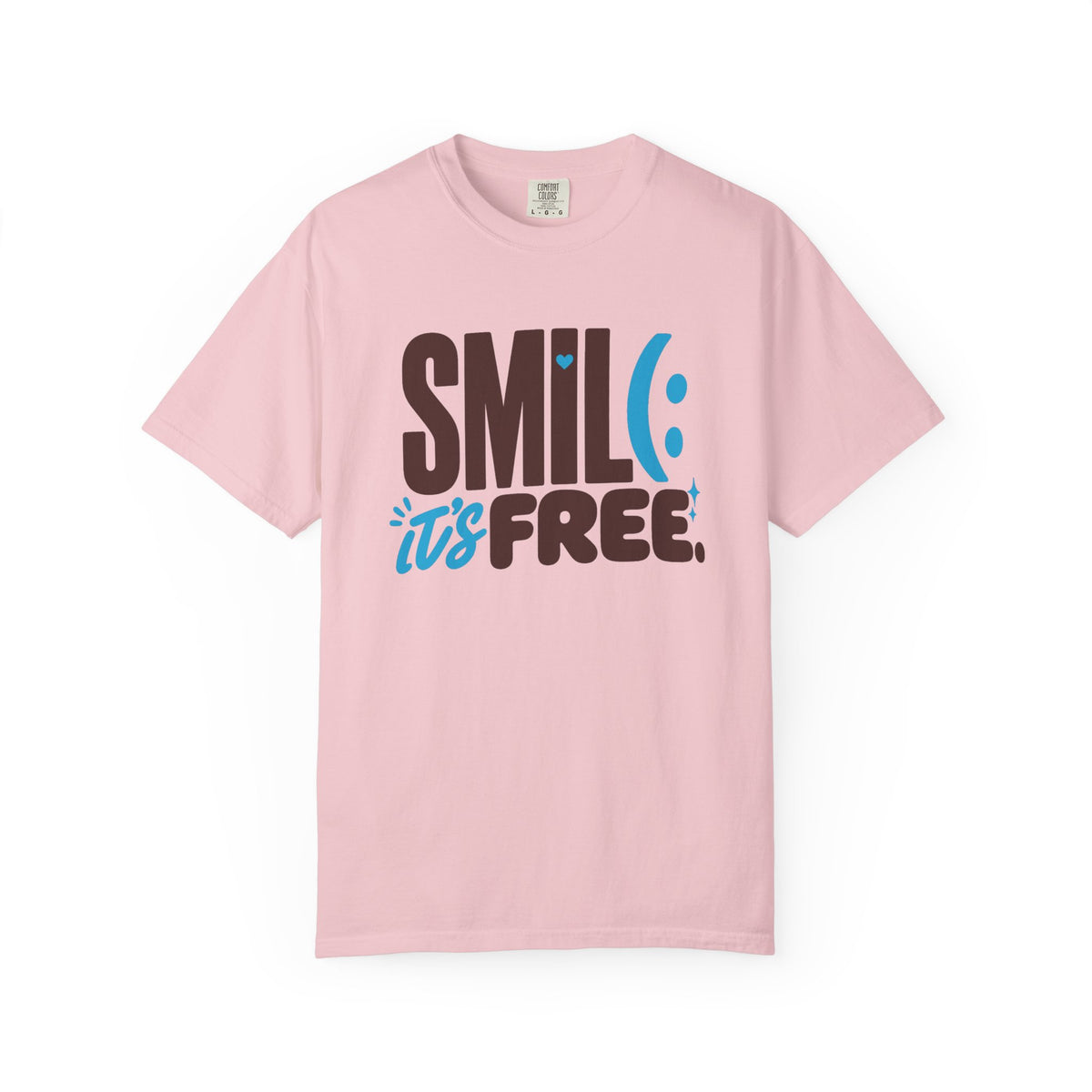 SMILE IT’S FREE! Garment-Dyed Graphic Tee