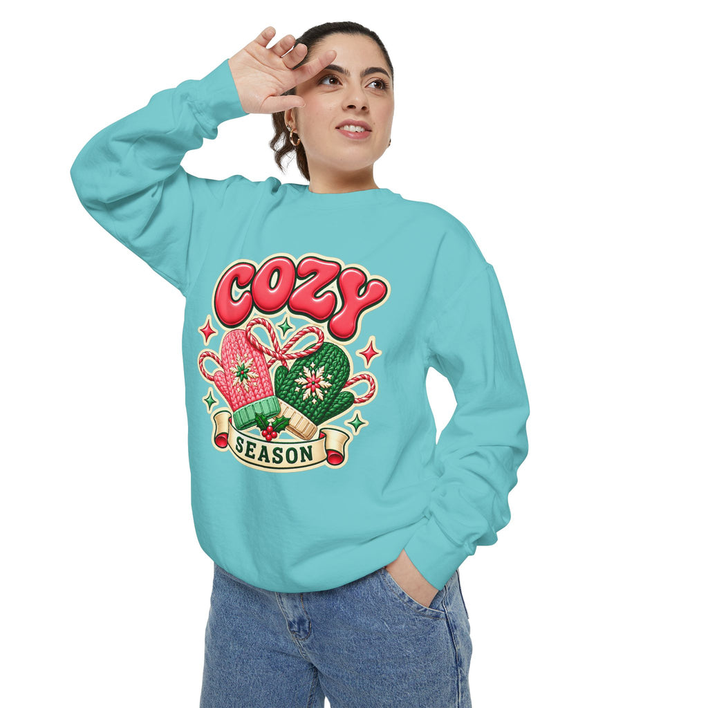 Cozy Season Christmas Sweatshirt 🧤🎄☕️