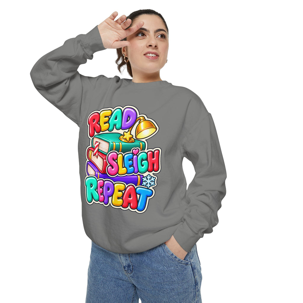 Read, Sleigh, Repeat Christmas Sweatshirt 📚🔔❄️