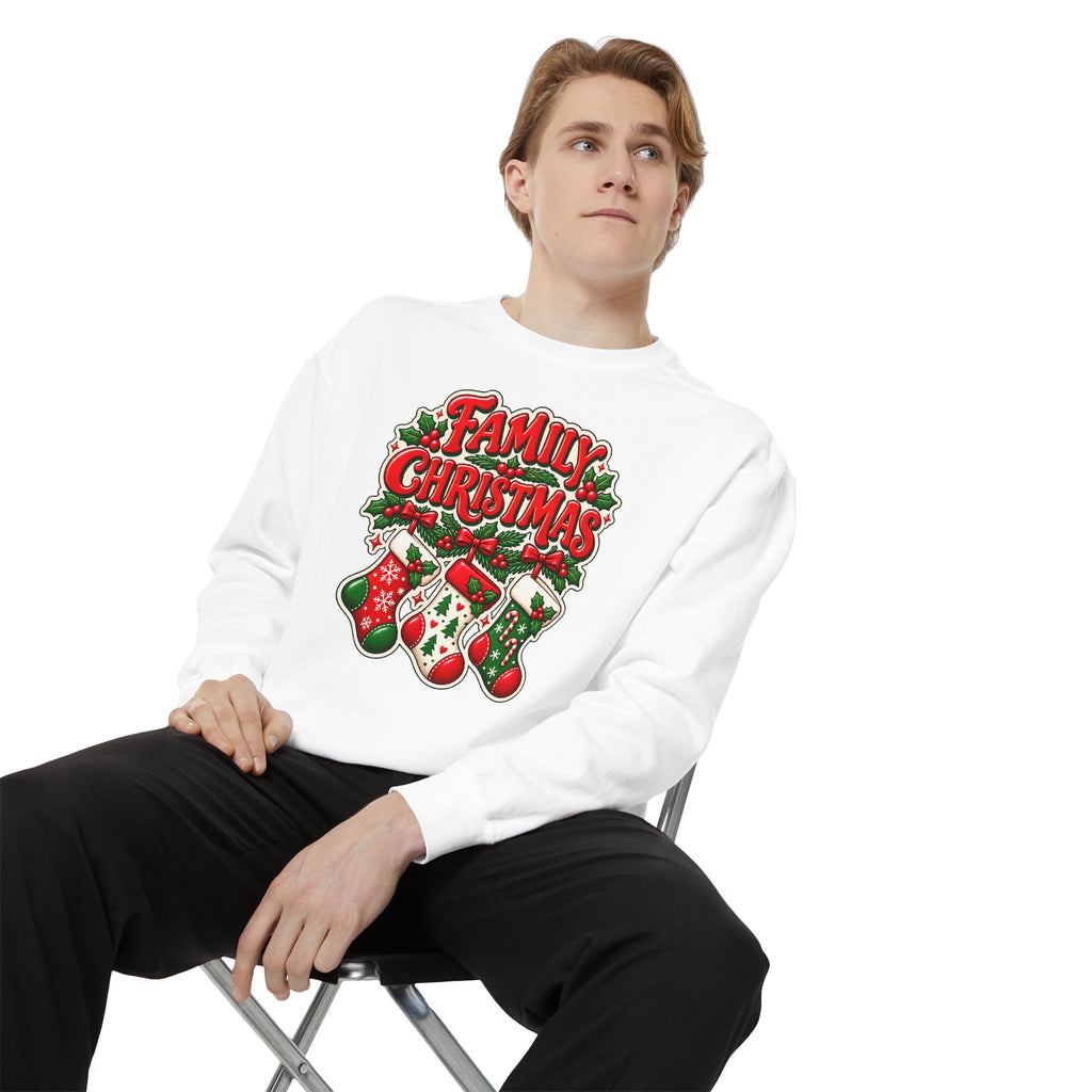 Family Christmas Stocking Holiday Sweatshirt