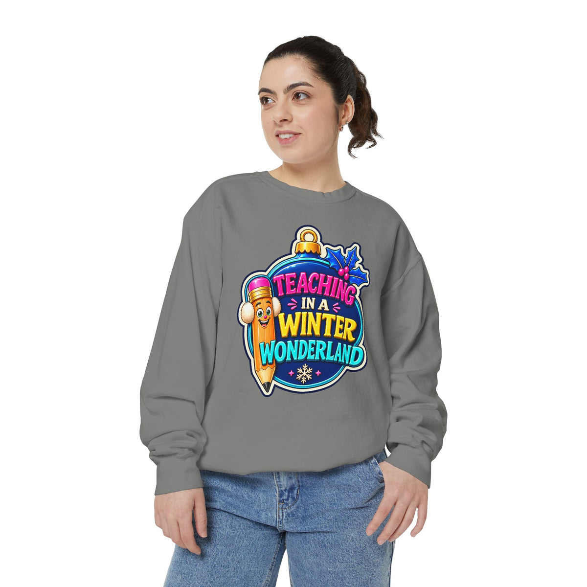 Teaching in a Winter Wonderland Christmas Sweatshirt