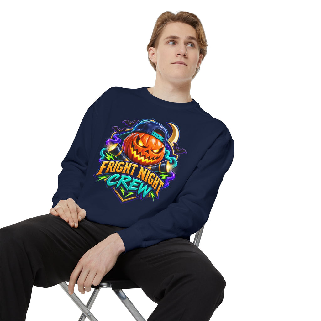 Fright Night Crew Halloween Sweatshirt 🎃 | Pumpkin Halloween Pullover