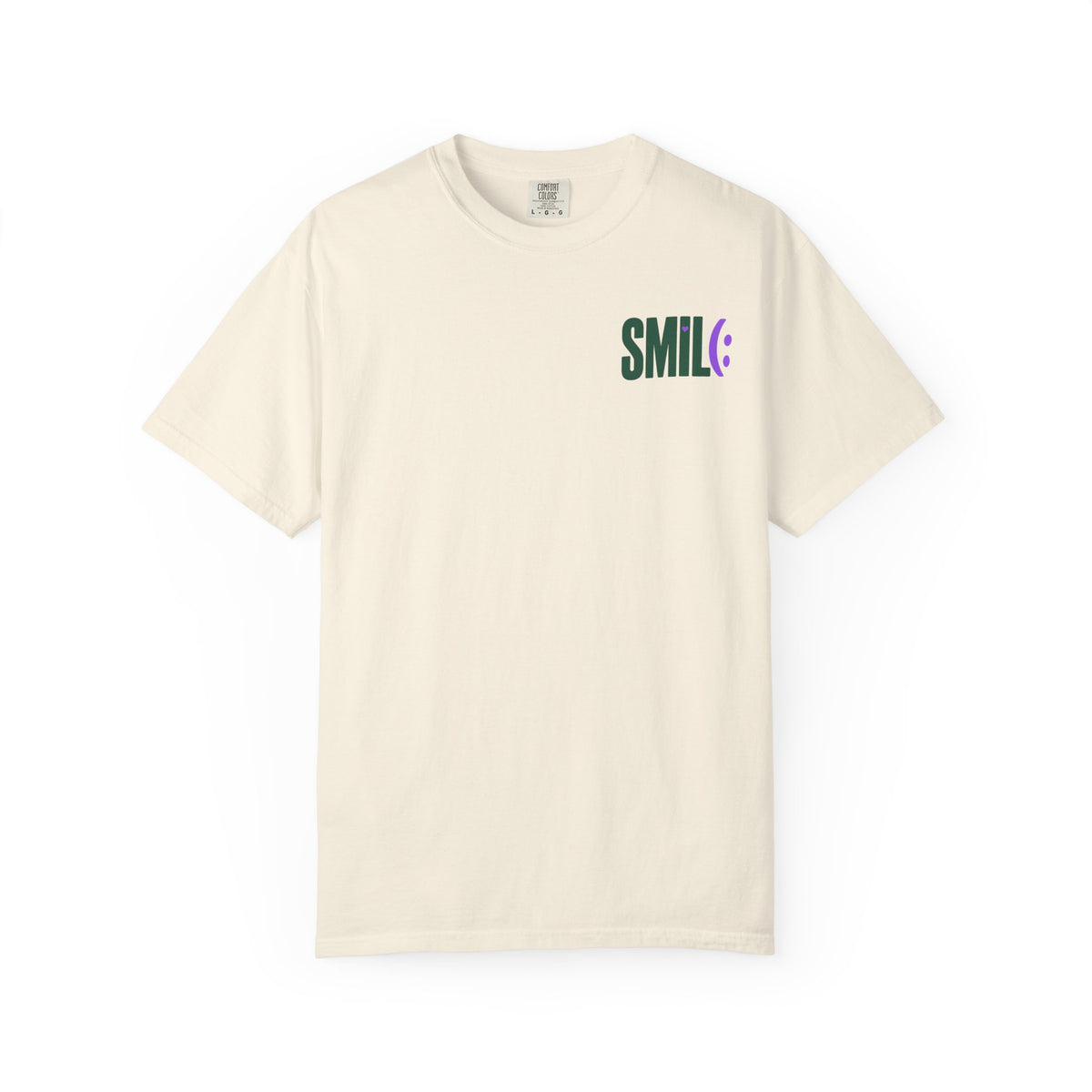 SMILE IT’S FREE! Front-and-Back Garment-Dyed Tee