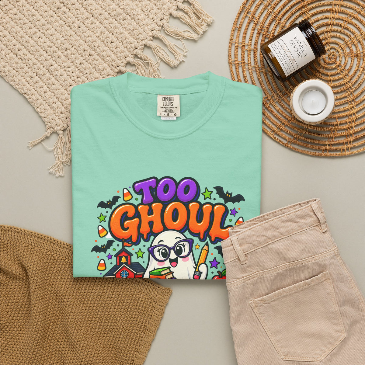 Too Ghoul for School T-Shirt — Cute Halloween Ghost Back-to-School Tee