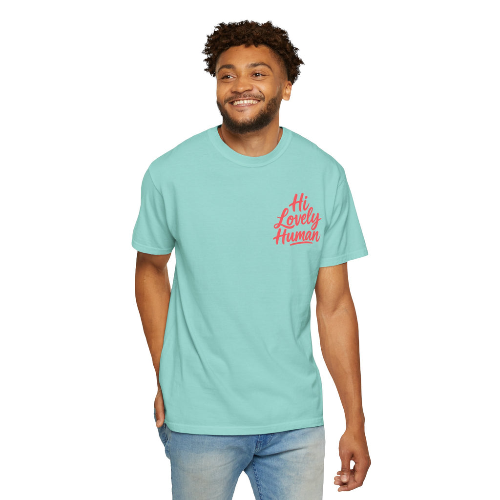 Hi Lovely Human Navy Garment-Dyed Comfort Colors® T-Shirt