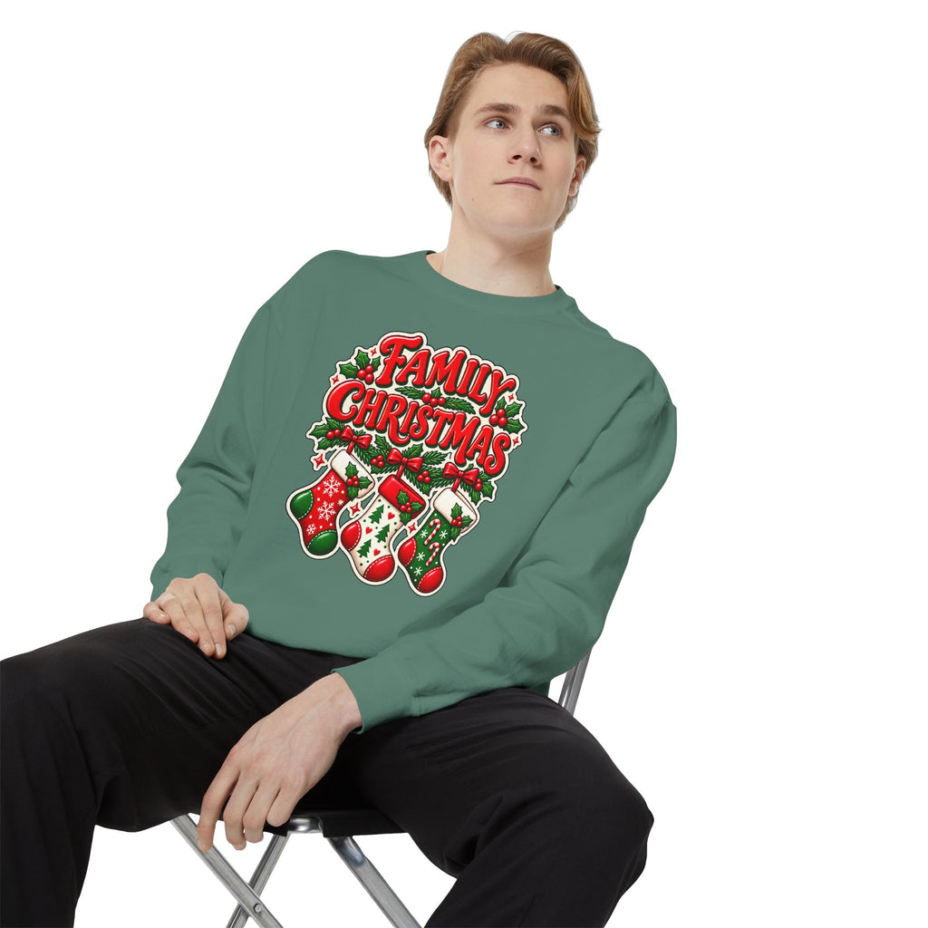 Family Christmas Stocking Holiday Sweatshirt