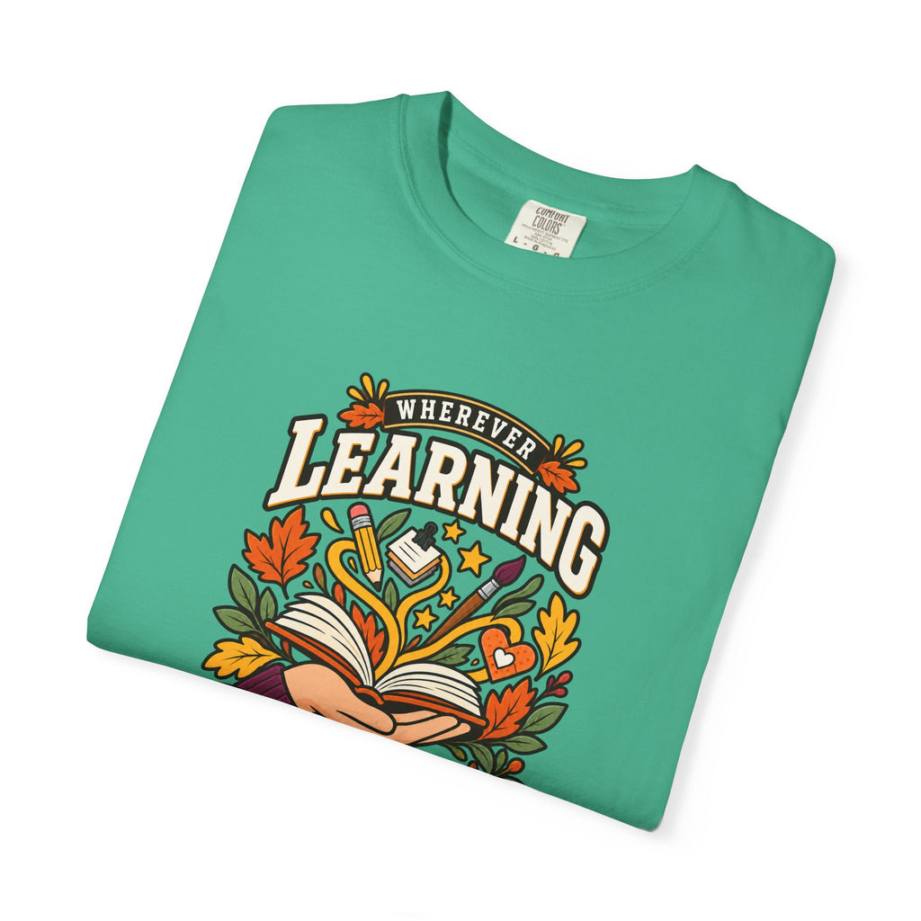 Wherever Learning Needs a Hand Teacher Heavyweight Tee 🍎📚