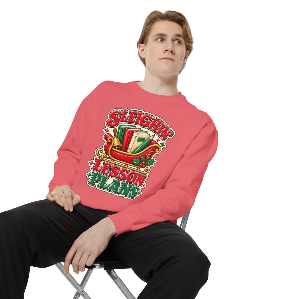 Sleighin’ Lesson Plans Christmas Teacher Sweatshirt