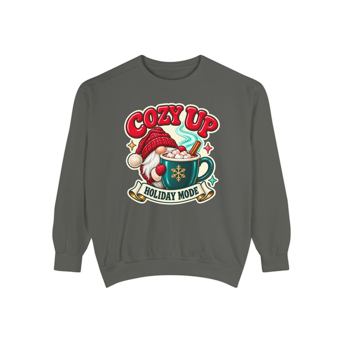 Cozy Up Christmas Mode Gnome Cocoa Sweatshirt