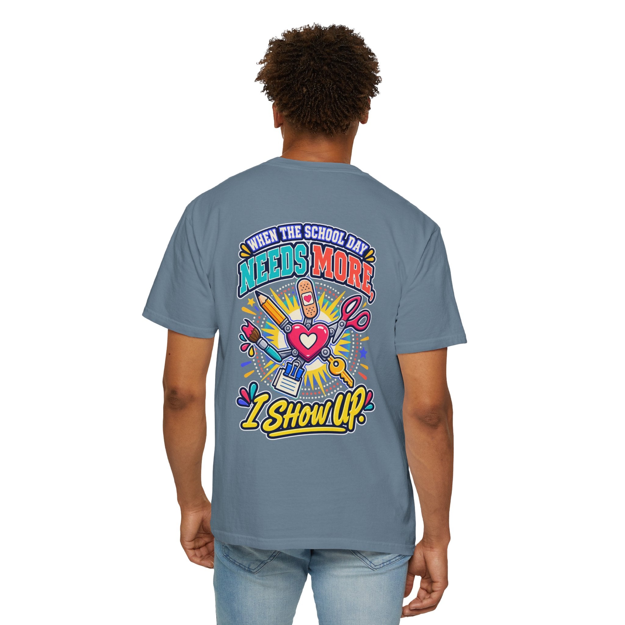 Here to Help School Support Staff Comfort Colors® Tee 🍎✏️