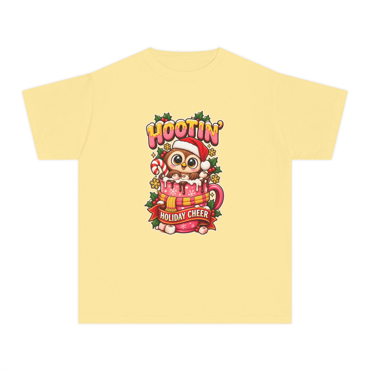 Hootin’ Christmas Cheer Youth Tee