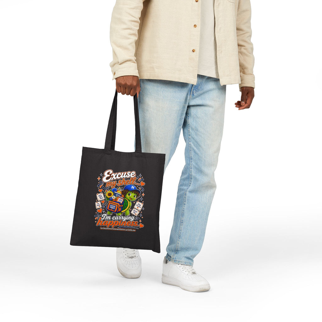 Turtley Awesome Expressions - Canvas Tote, Eco-Friendly Market and Grocery Bag