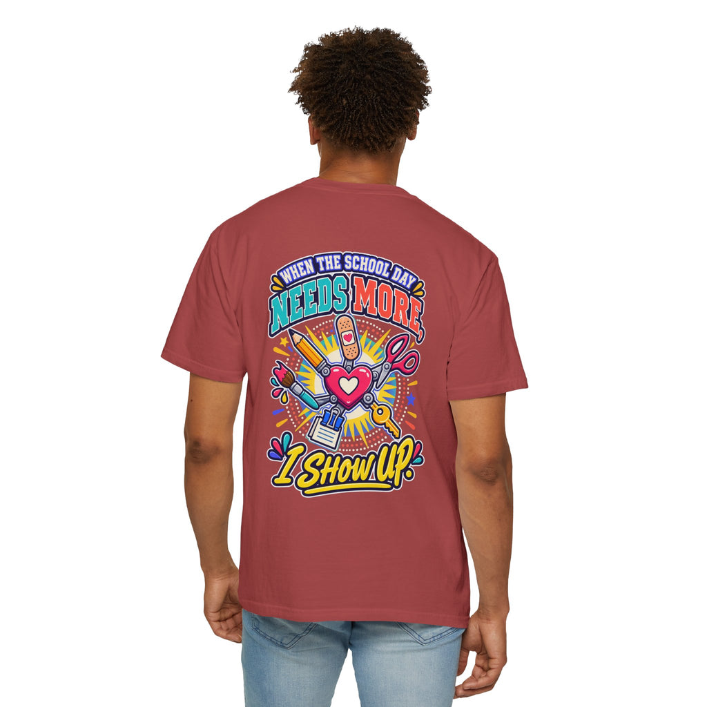 Here to Help School Support Staff Comfort Colors® Tee 🍎✏️
