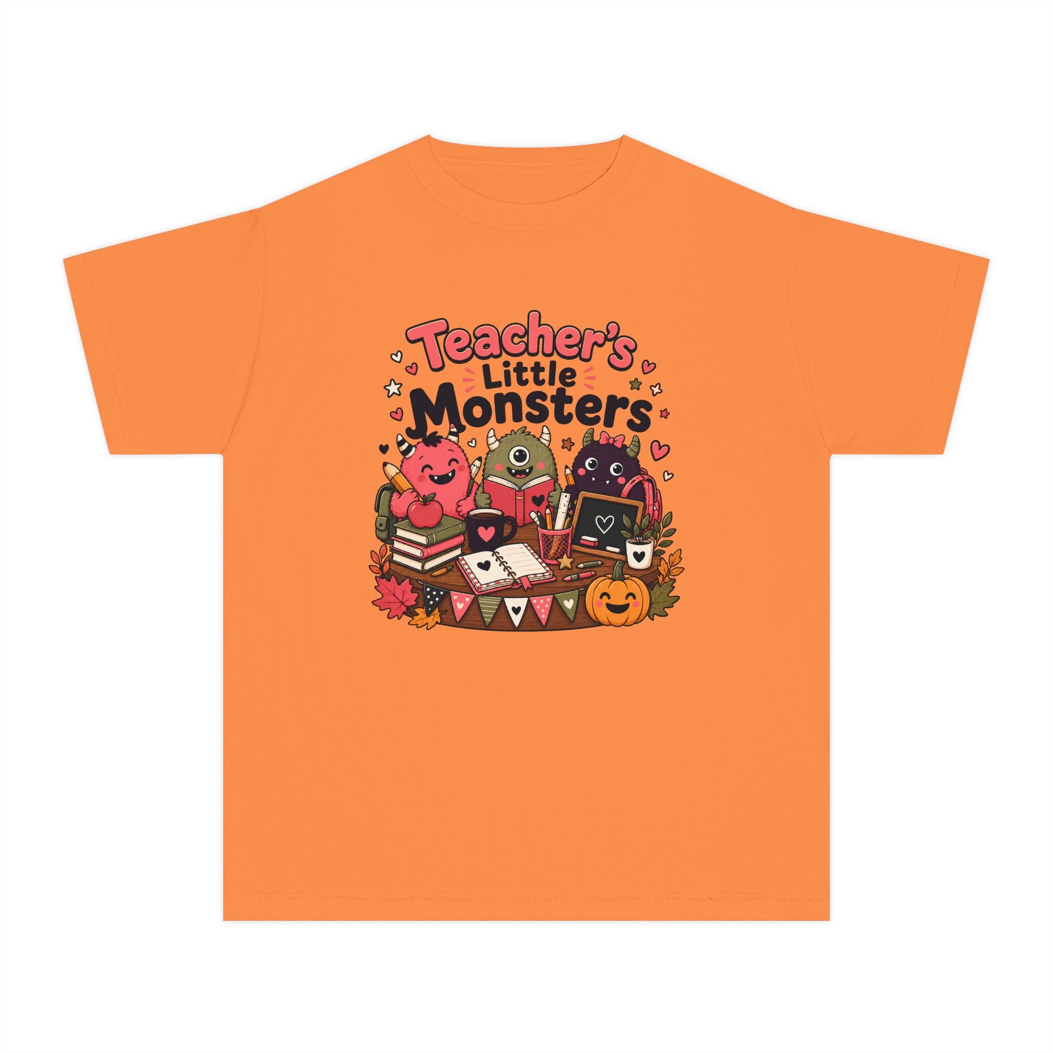 Teacher’s Little Monsters Youth Retro Tee 🍎📚