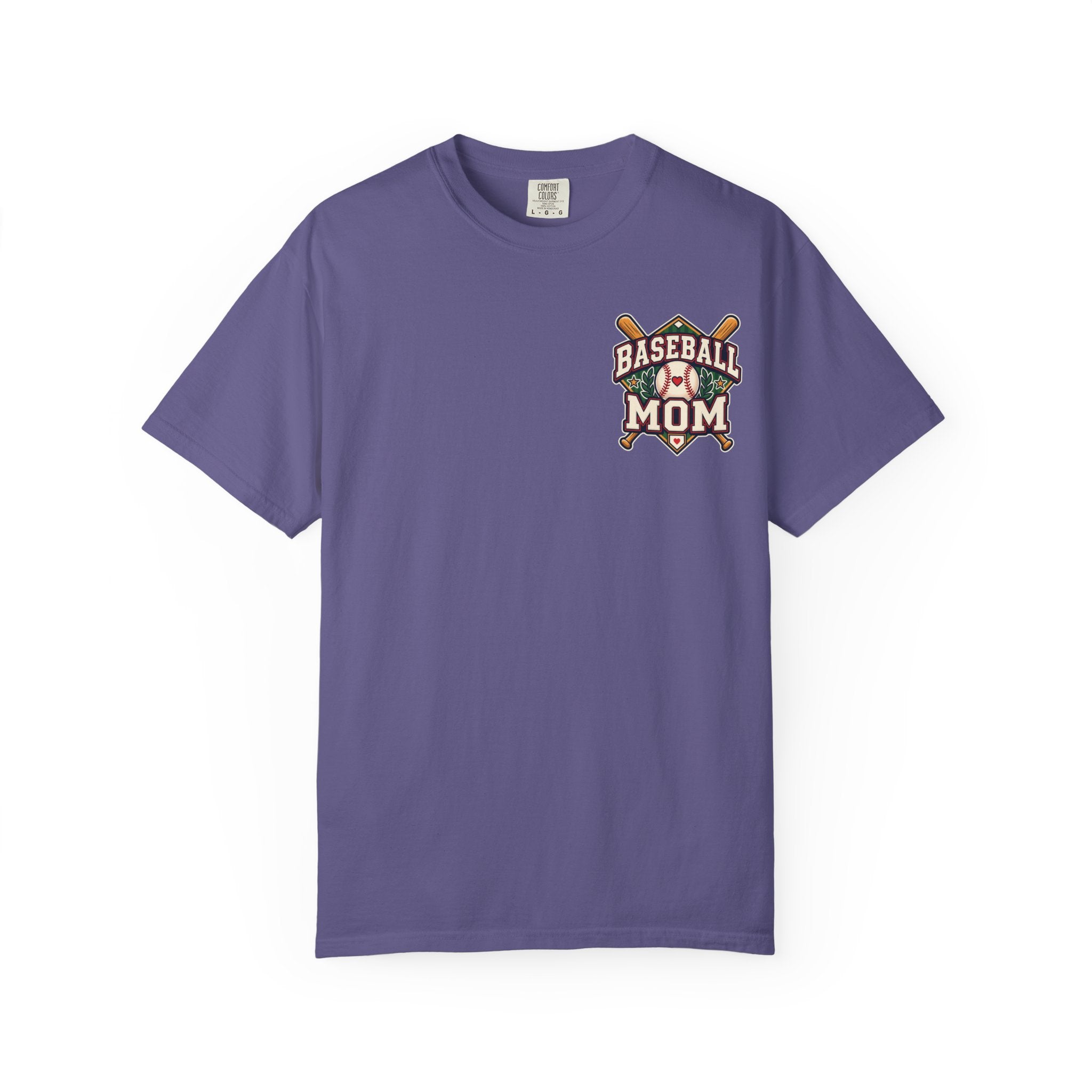 Vintage Baseball Mom Comfort Colors® Front and Back Tee ⚾️