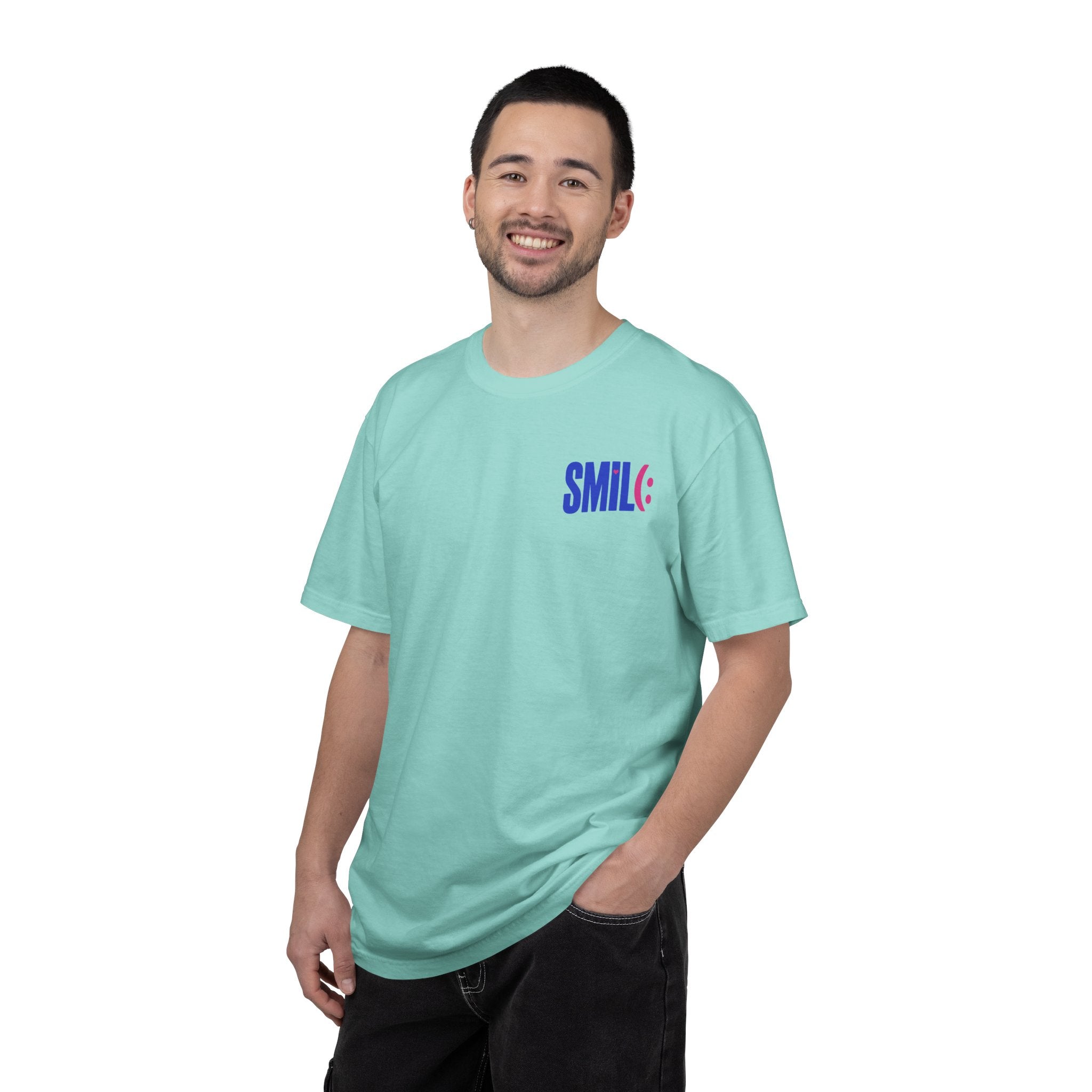 SMIL(: It’s Free Garment-Dyed Graphic Tee