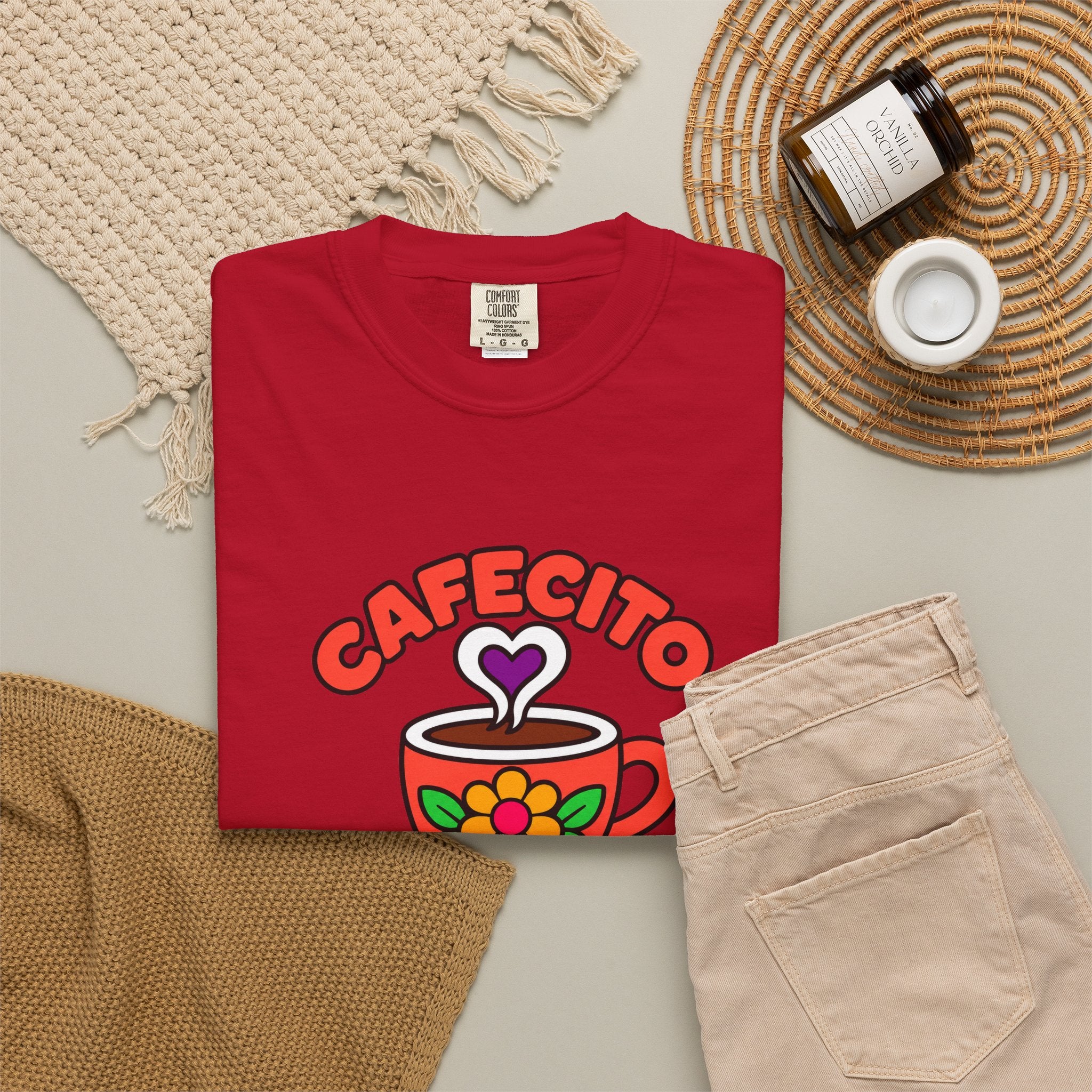 Cafecito Y Cultura Heavyweight Tee ☕🌼